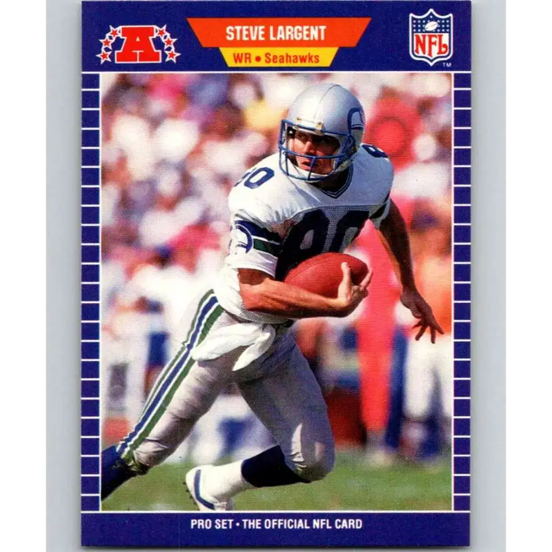 1989 Pro Set #396 Steve Largent NM-MT Seattle Seahawks Football Card - Football Card Single