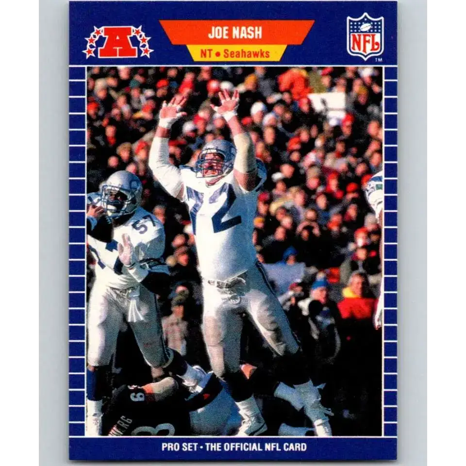 1989 Pro Set #399 Joe Nash NM-MT Seattle Seahawks Football Card - Football Card Single