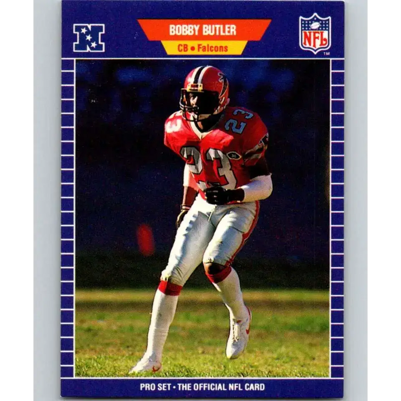 1989 Pro Set #4 Bobby Butler NM-MT Atlanta Falcons Football Card - Football Card Single