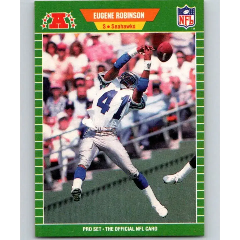 1989 Pro Set #401 Eugene Robinson NM-MT RC Rookie Seattle Seahawks Football Card - Football Card Single