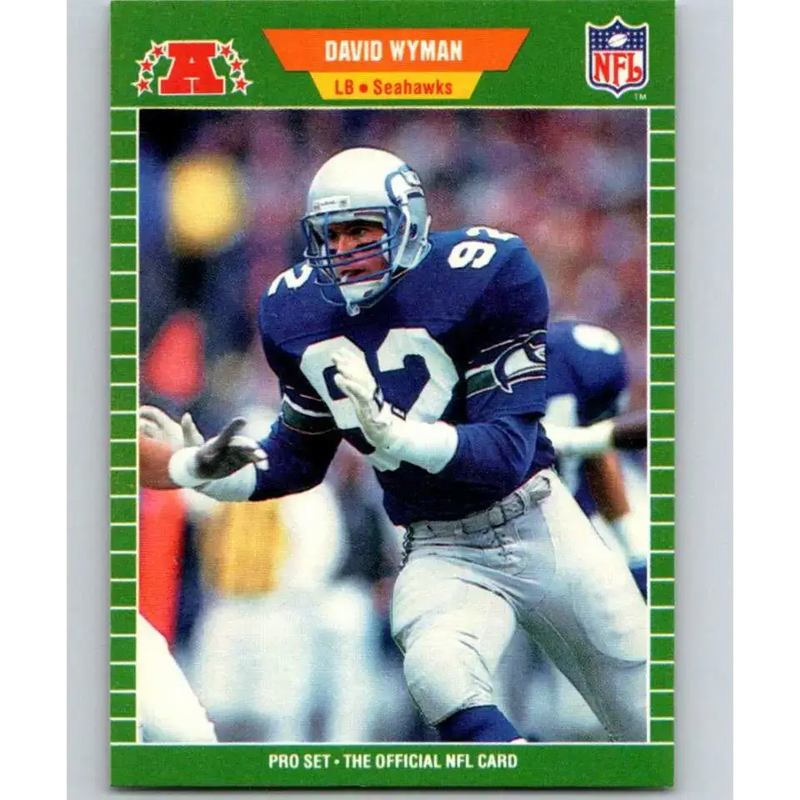 1989 Pro Set #407 David Wyman NM-MT Seattle Seahawks Football Card - Football Card Single