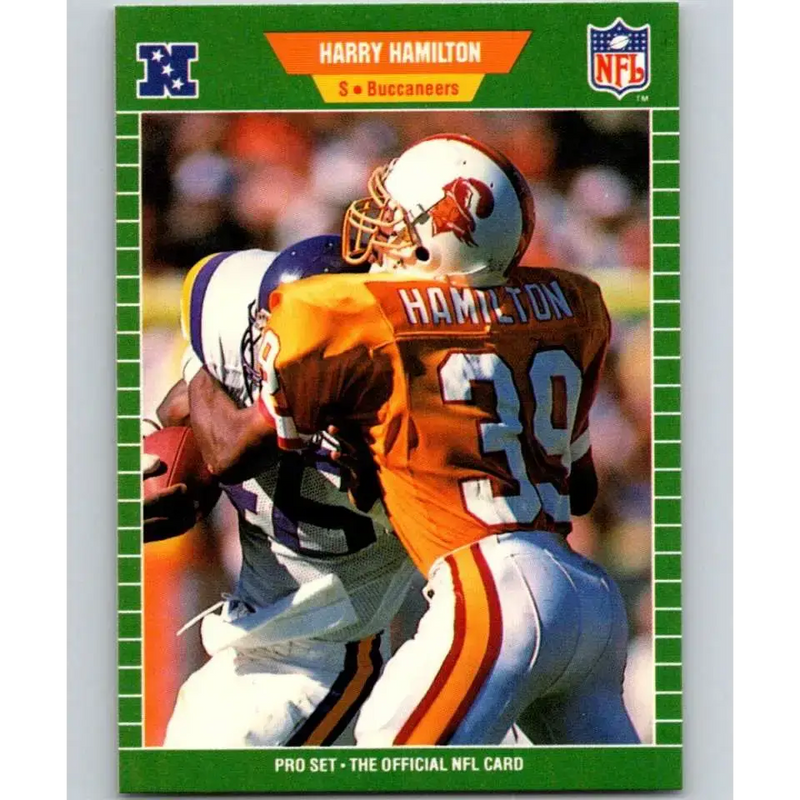 1989 Pro Set #412 Harry Hamilton NM-MT Tampa Bay Buccaneers Football Card - Football Card Single