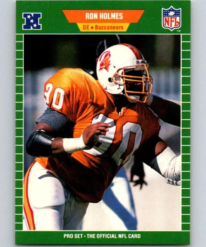 1989 Pro Set #413 Ron Holmes EX Excellent Tampa Bay Buccaneers Football Card - Football Card Single