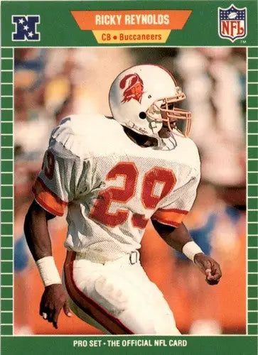 Original gloss Football trading card of Ricky Reynolds from 1989 Pro Set #416