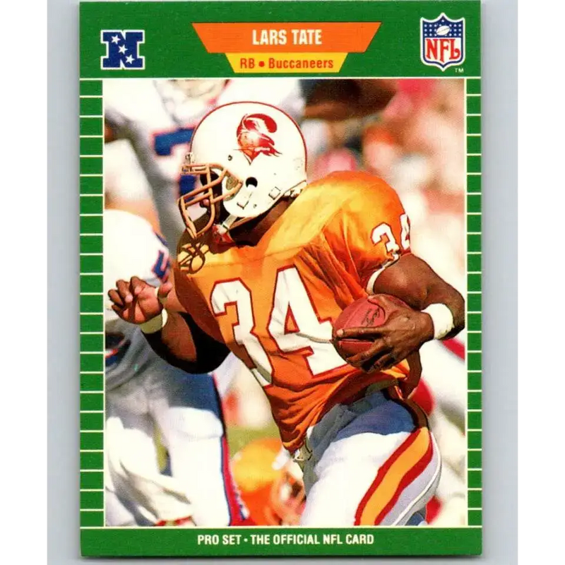 1989 Pro Set #418 Lars Tate NM-MT Tampa Bay Buccaneers Football Card - Football Card Single