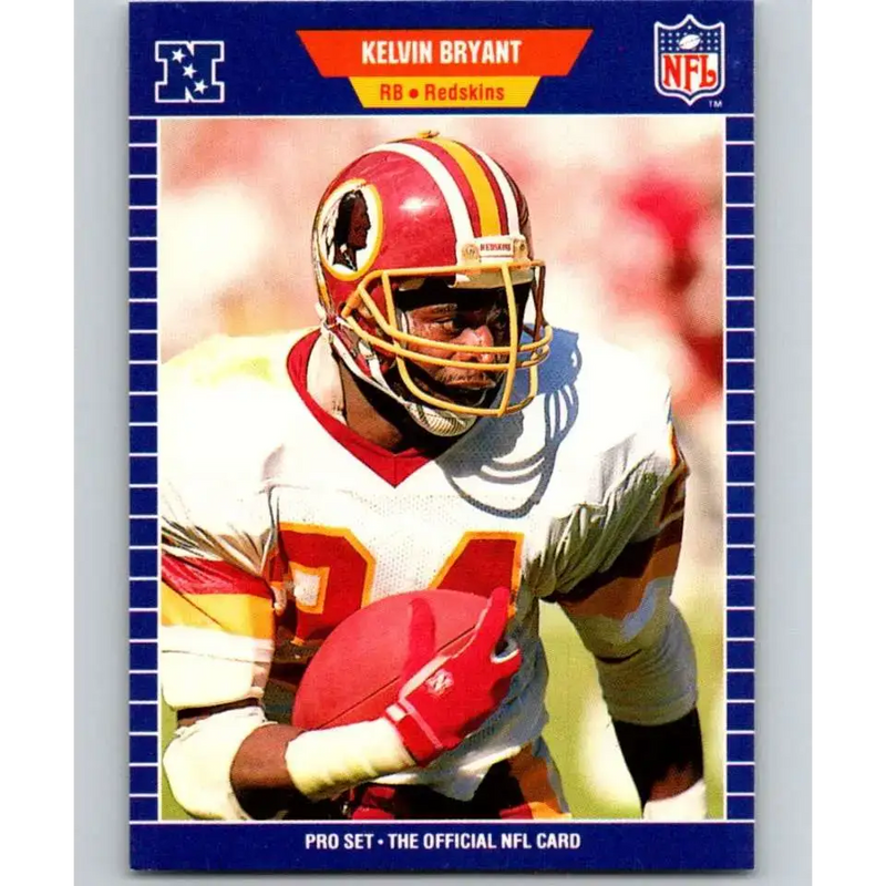 1989 Pro Set #423 Kelvin Bryant NM-MT Washington Redskins Football Card - Football Card Single