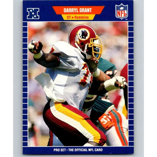 1989 Pro Set #431 Darryl Grant NM-MT Washington Redskins Football Card