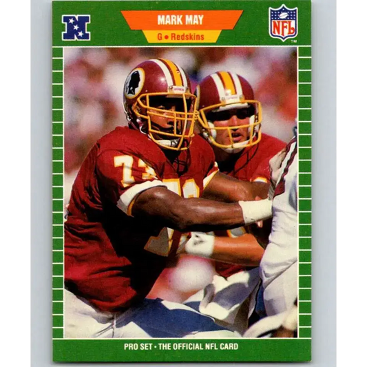 1989 Pro Set #432 Mark May NM-MT RC Rookie Washington Redskins Football Card