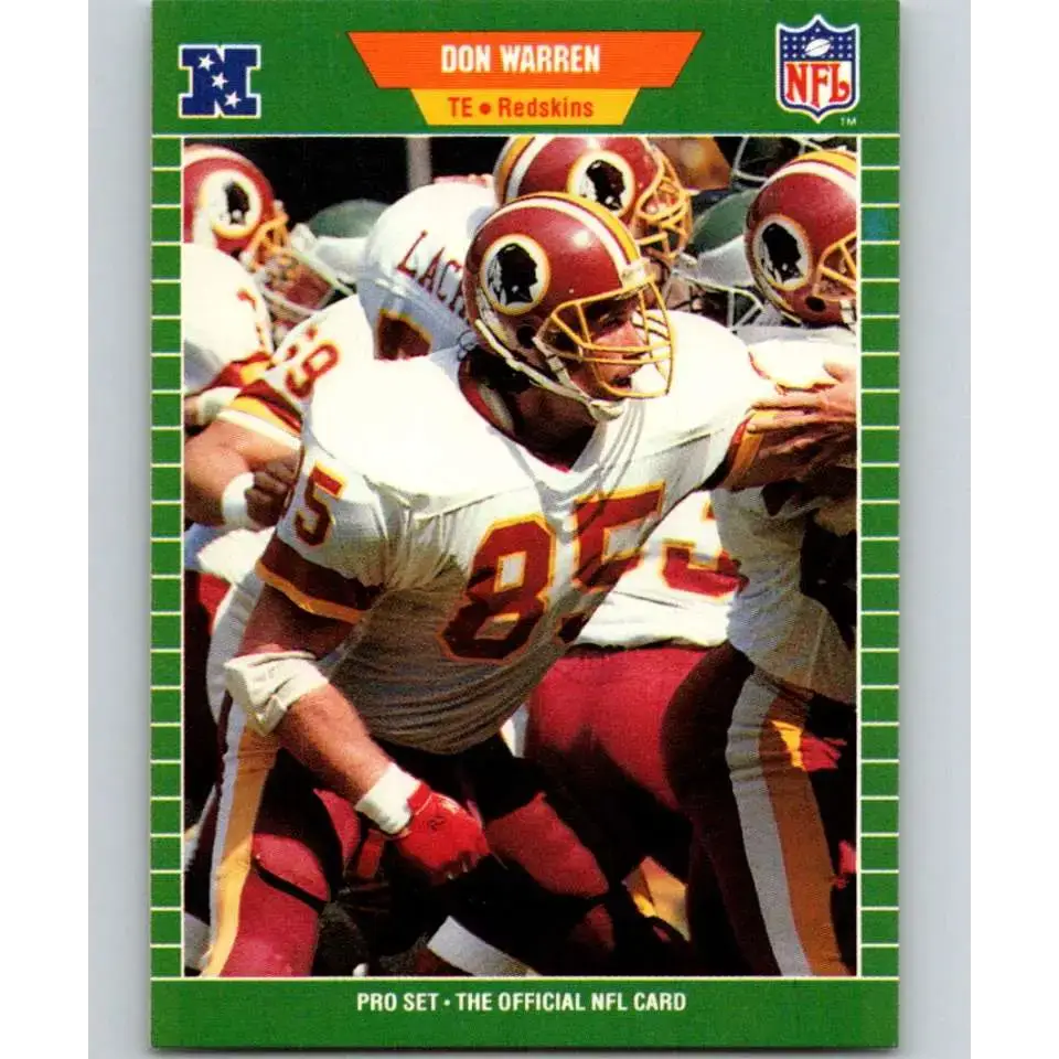 1989 Pro Set #437 Don Warren NM-MT Washington Redskins Football Card
