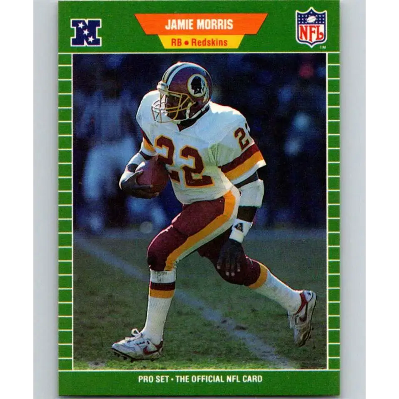 1989 Pro Set #438 Jamie Morris NM-MT RC Rookie Washington Redskins Football Card - Football Card Single