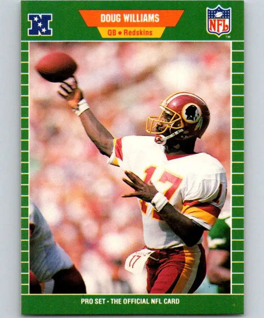 1989 Pro Set #439 Doug Williams EX Excellent Washington Redskins Football Card - Football Card Single