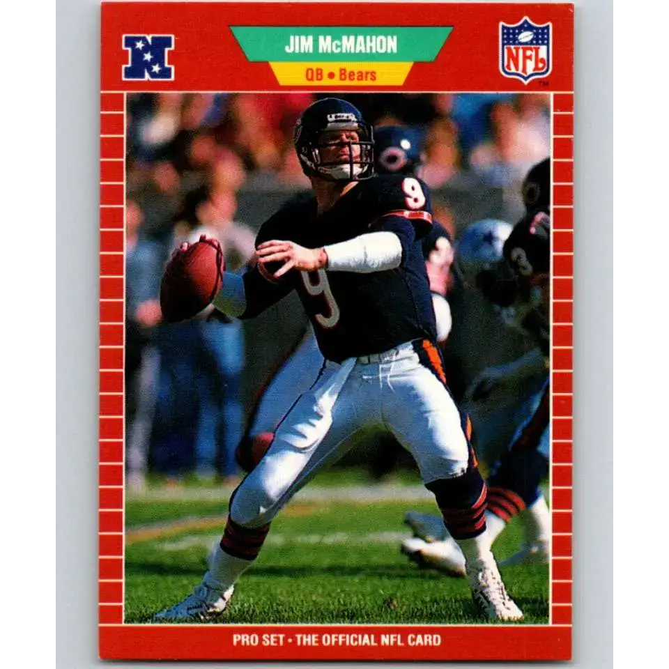 1989 Pro Set #44 Jim McMahon NM-MT Chicago Bears Football Card