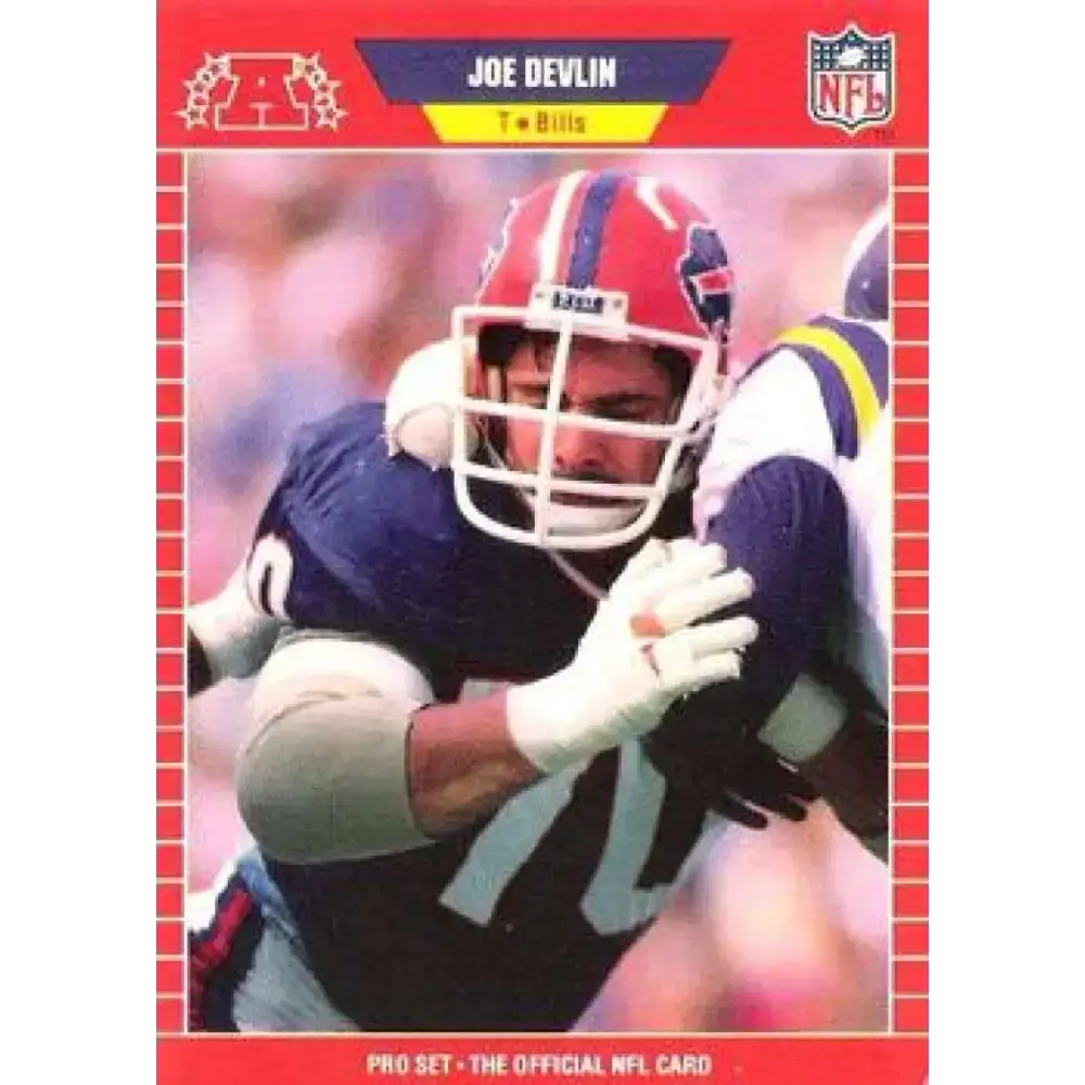 1989 Pro Set #443 Joe Devlin NM-MT Buffalo Bills Football Card