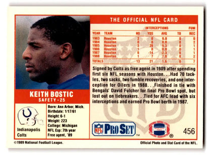 1989 Pro Set #456 Keith Bostic