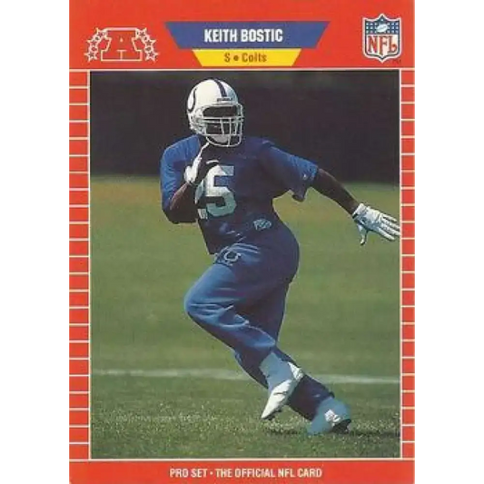 1989 Pro Set #456 Keith Bostic NM-MT Indianapolis Colts Football Card