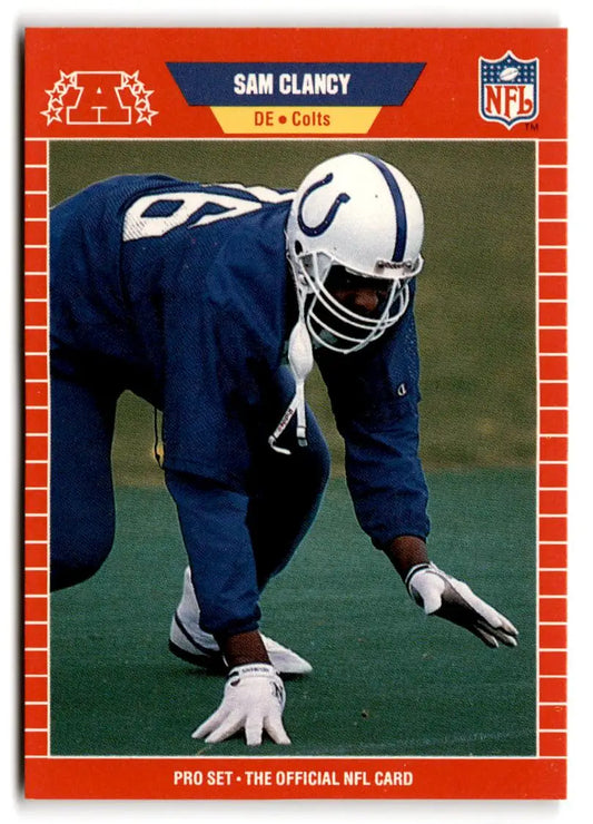 1989 Pro Set #457 Sam Clancy - Football Card Single