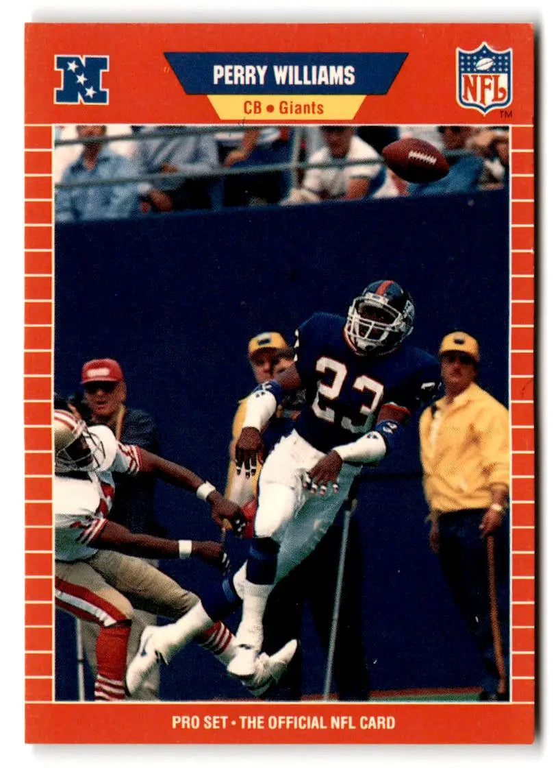 1989 Pro Set #472 Perry Williams - Football Card Single