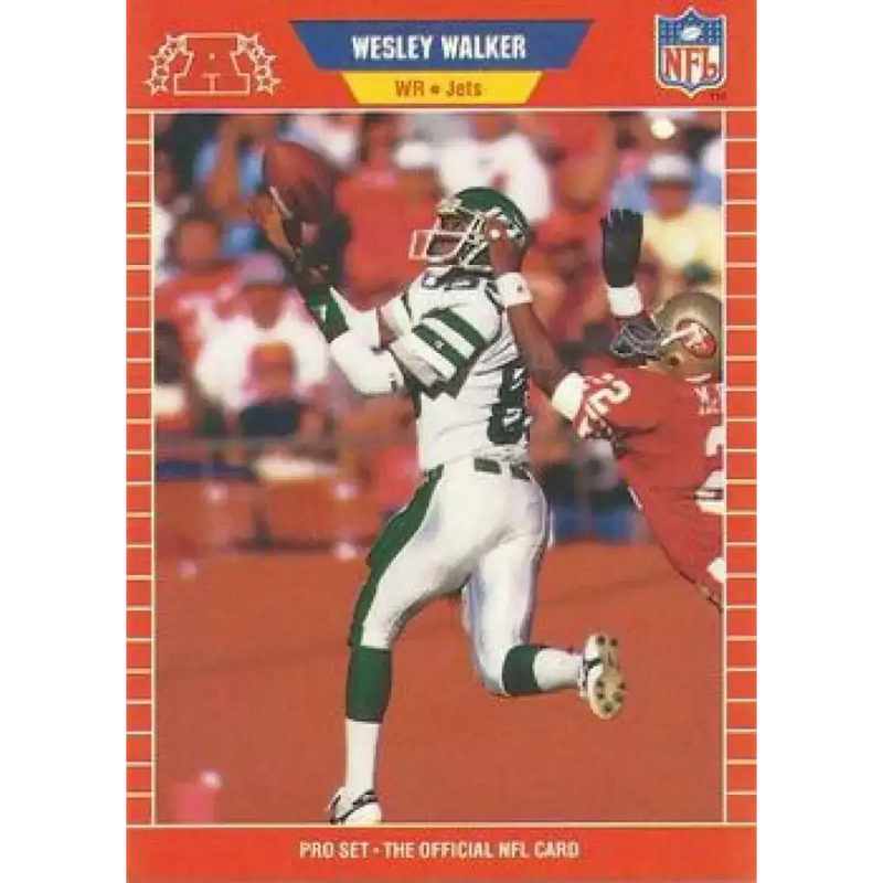1989 Pro Set #473 Wesley Walker NM-MT New York Jets Football Card - Football Card Single