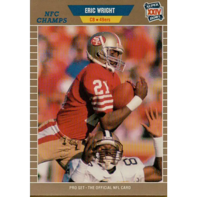 1989 Pro Set #479 Eric Wright NM-MT San Francisco 49ers Football Card - Football Card Single