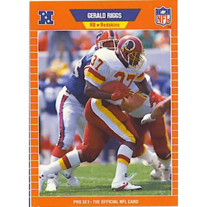 1989 Pro Set #483a Gerald Riggs NM-MT Washington Redskins Football Card - Football Card Single