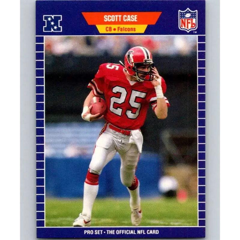 1989 Pro Set #5 Scott Case NM-MT RC Rookie Atlanta Falcons Football Card - Football Card Single