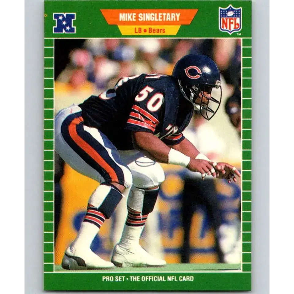 1989 Pro Set #50 Mike Singletary NM-MT Chicago Bears Football Card