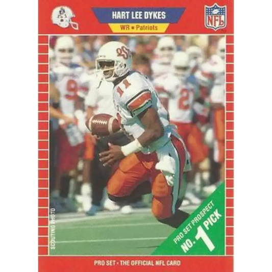 1989 Pro Set #503 Hart Lee Dykes NM-MT RC Rookie New England Patriots Football Card