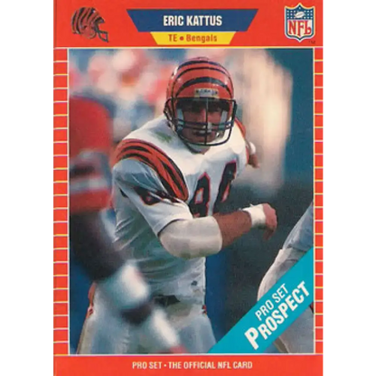 1989 Pro Set #518 Eric Kattus NM-MT Cincinnati Bengals Football Card