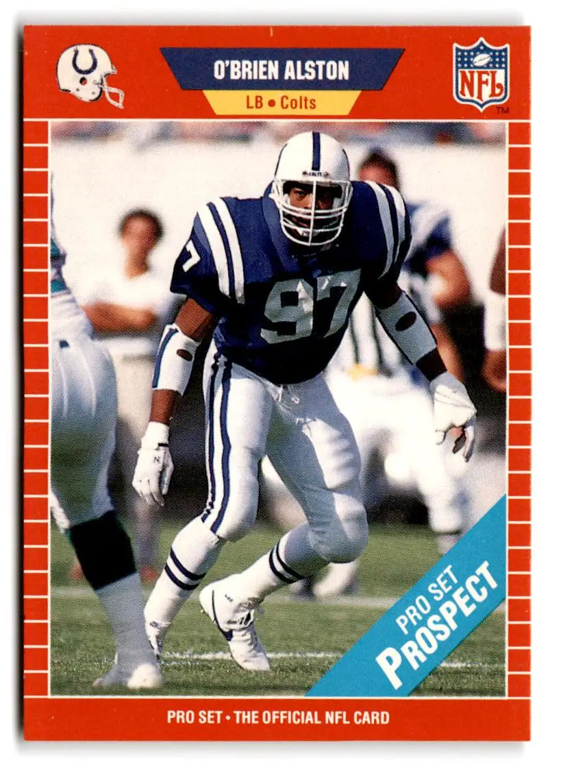 1989 Pro Set #524 O’Brien Alston - Football Card Single