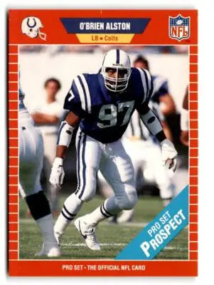 Pro Set O’Brien Alston trading card featuring NFL player from the Indianapolis Colts