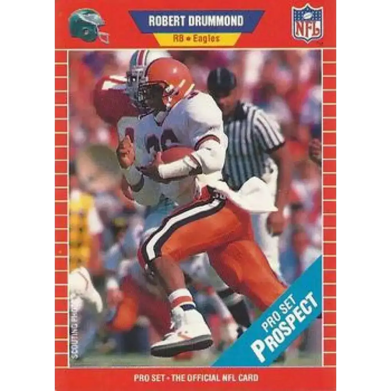 1989 Pro Set #534 Robert Drummond NM-MT Philadelphia Eagles Football Card - Football Card Single