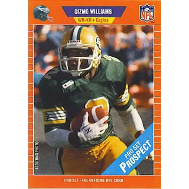 1989 Pro Set #535c Gizmo Williams NM-MT RC Rookie Philadelphia Eagles Football Card - Football Card Single