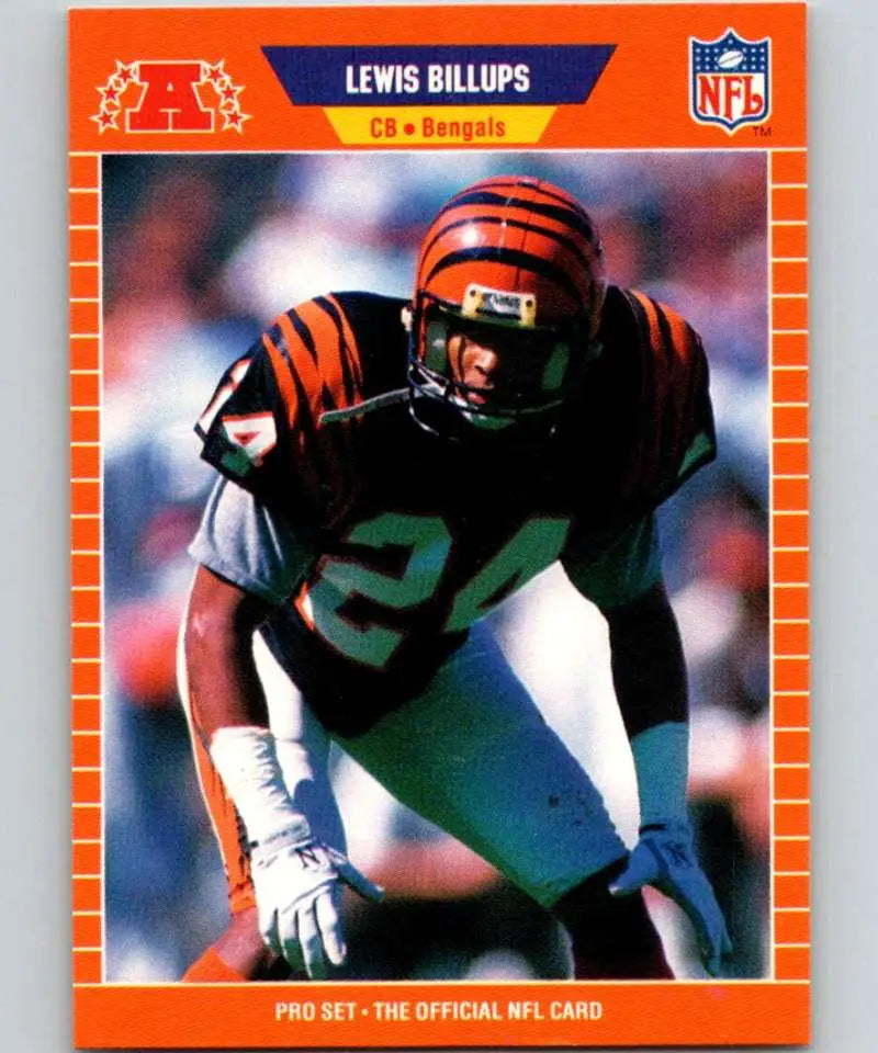 1989 Pro Set #54 Lewis Billups EX Excellent Cincinnati Bengals Football Card - Football Card Single