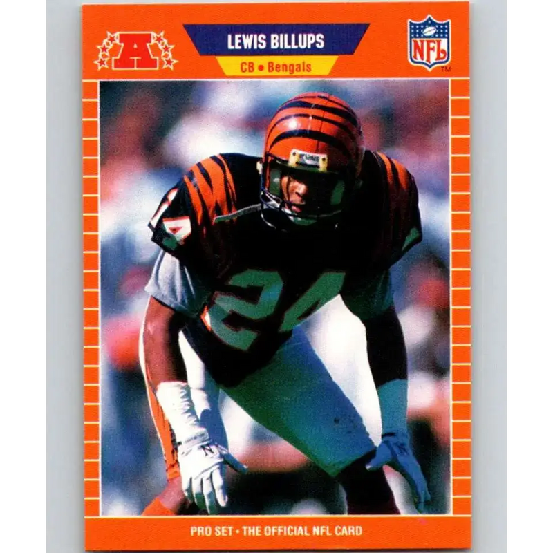 1989 Pro Set #54 Lewis Billups NM-MT Cincinnati Bengals Football Card - Football Card Single