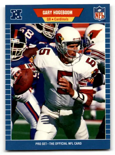 Original gloss 1989 Pro Set Gary Hogeboom football card in near mint condition