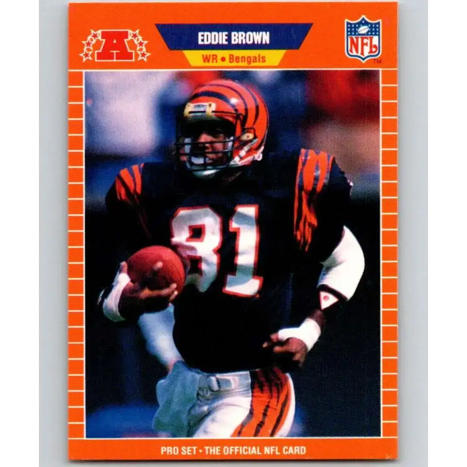 1989 Pro Set #56 Eddie Brown NM-MT Cincinnati Bengals Football Card