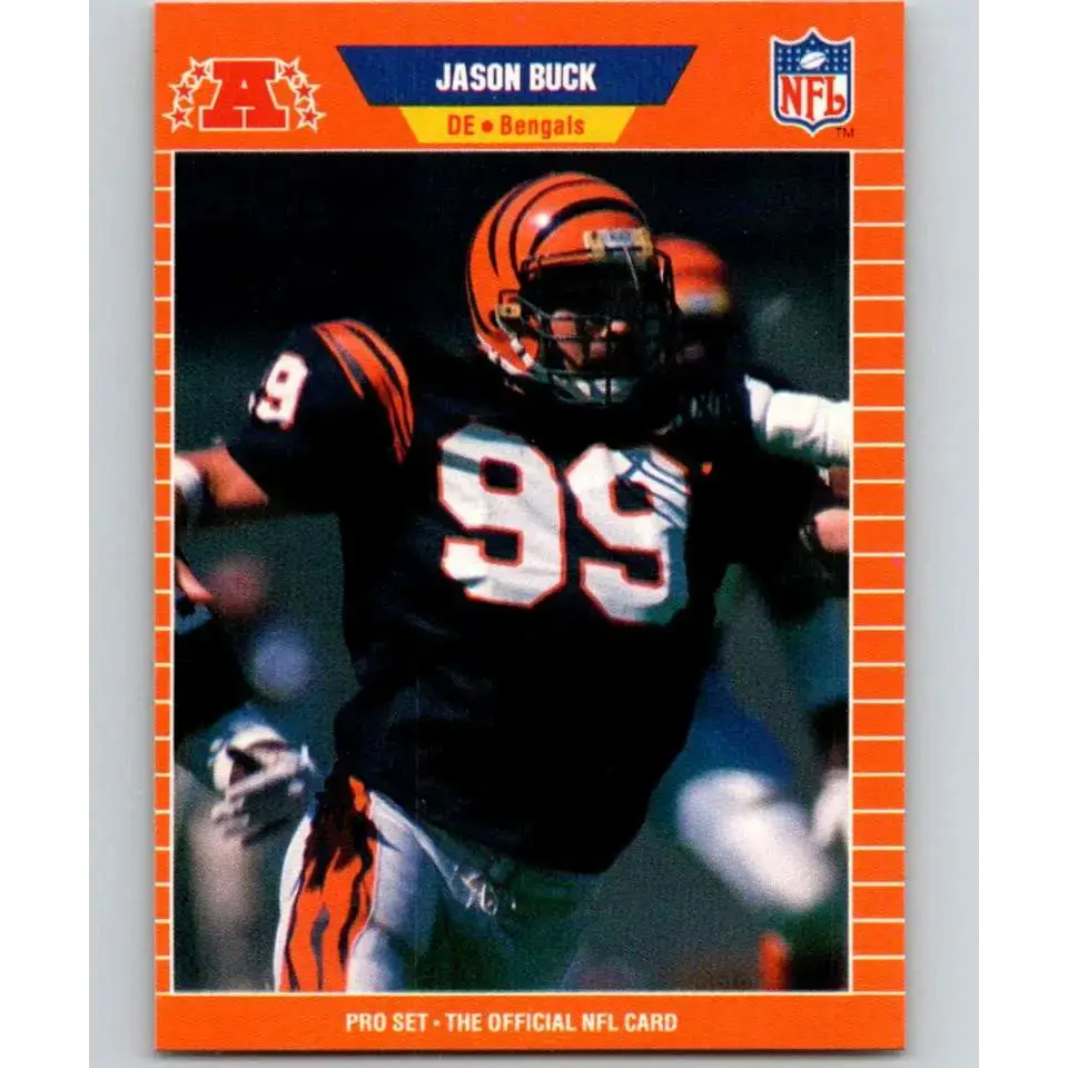1989 Pro Set #57 Jason Buck NM-MT RC Rookie Cincinnati Bengals Football Card