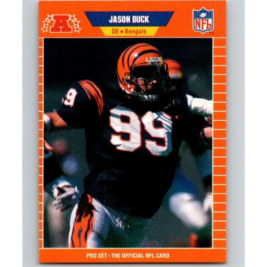 1989 Pro Set #57 Jason Buck NM-MT RC Rookie Cincinnati Bengals Football Card