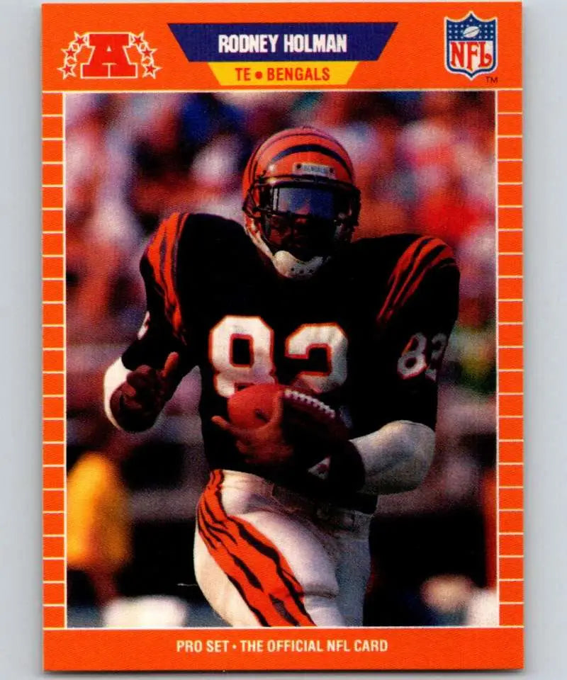 1989 Pro Set #60 Rodney Holman EX Excellent RC Rookie Cincinnati Bengals Football Card - Football Card Single