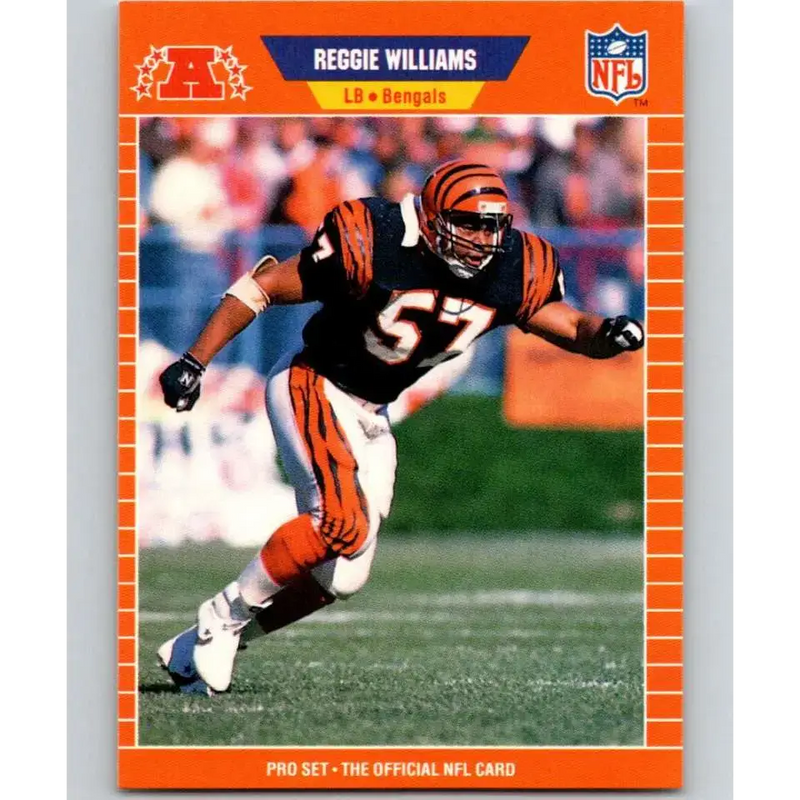 1989 Pro Set #61 Reggie Williams NM-MT Cincinnati Bengals Football Card - Football Card Single