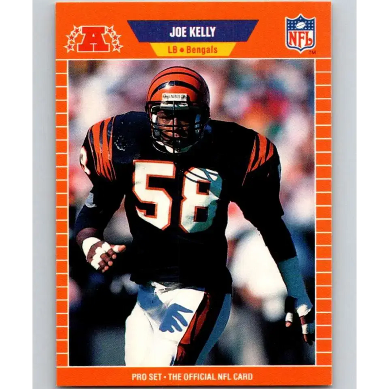 1989 Pro Set #62 Joe Kelly NM-MT RC Rookie Cincinnati Bengals Football Card - Football Card Single