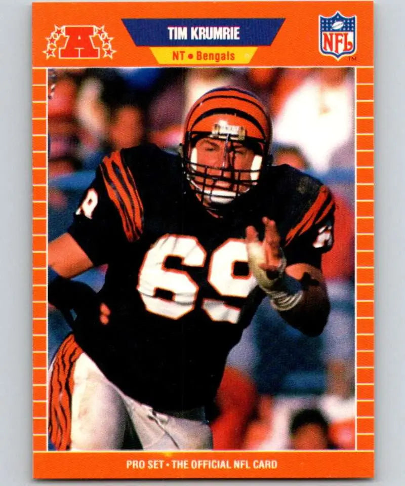 1989 Pro Set #63 Tim Krumrie EX Excellent Cincinnati Bengals Football Card - Football Card Single
