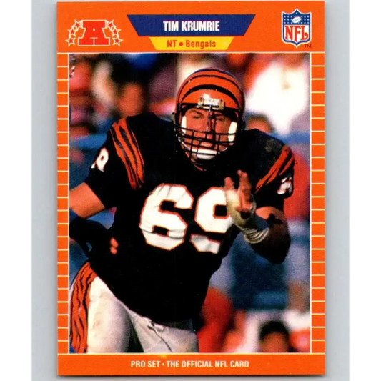 1989 Pro Set #63 Tim Krumrie NM-MT Cincinnati Bengals Football Card