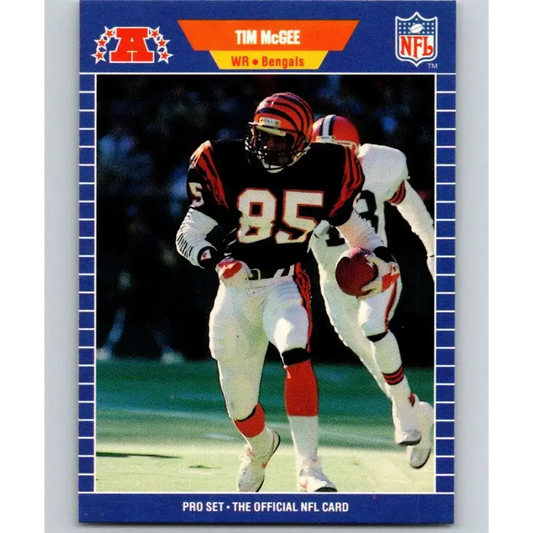 1989 Pro Set #64 Tim McGee NM-MT Cincinnati Bengals Football Card