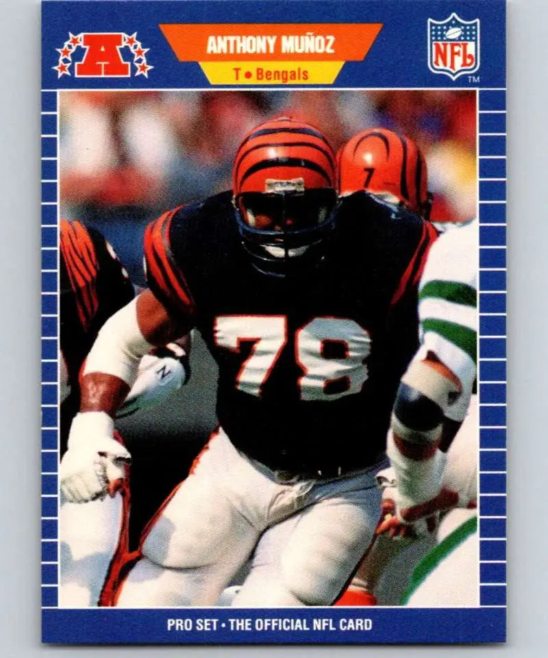 1989 Pro Set #66 Anthony Munoz EX Excellent Cincinnati Bengals Football Card - Football Card Single