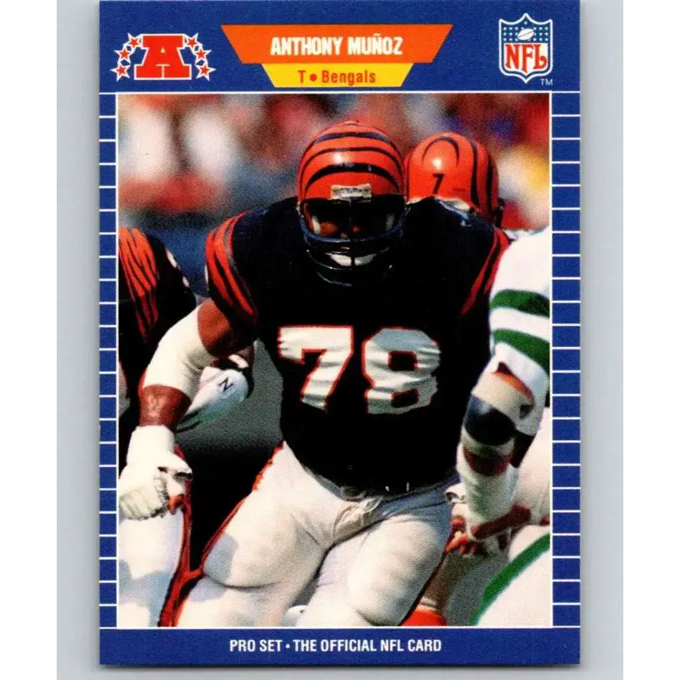 1989 Pro Set #66 Anthony Munoz NM-MT Cincinnati Bengals Football Card