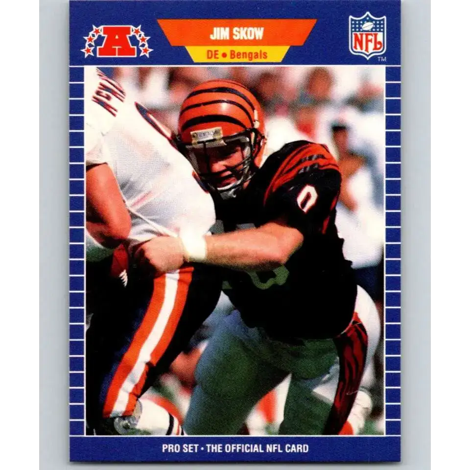 1989 Pro Set #67 Jim Skow NM-MT Cincinnati Bengals Football Card