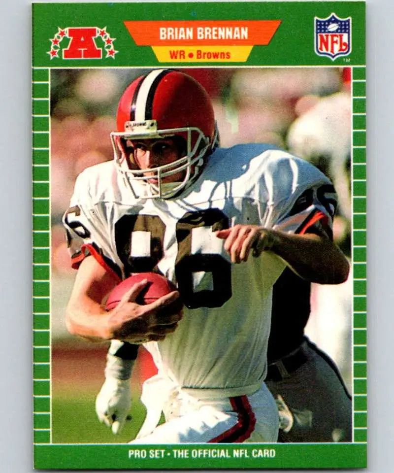 1989 Pro Set #73 Brian Brennan EX Excellent Cleveland Browns Football Card - Football Card Single