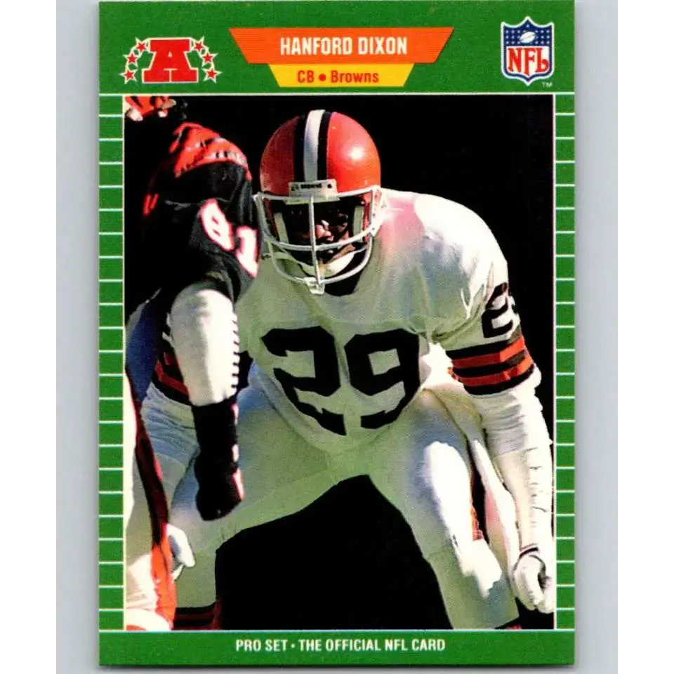 1989 Pro Set #75 Hanford Dixon NM-MT Cleveland Browns Football Card