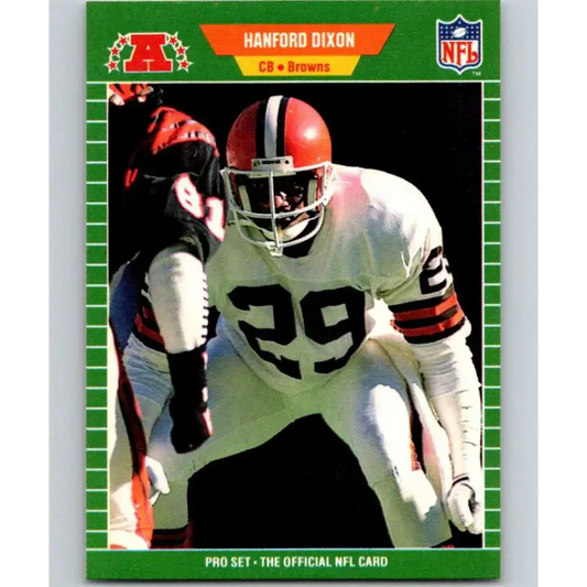 1989 Pro Set #75 Hanford Dixon NM-MT Cleveland Browns Football Card